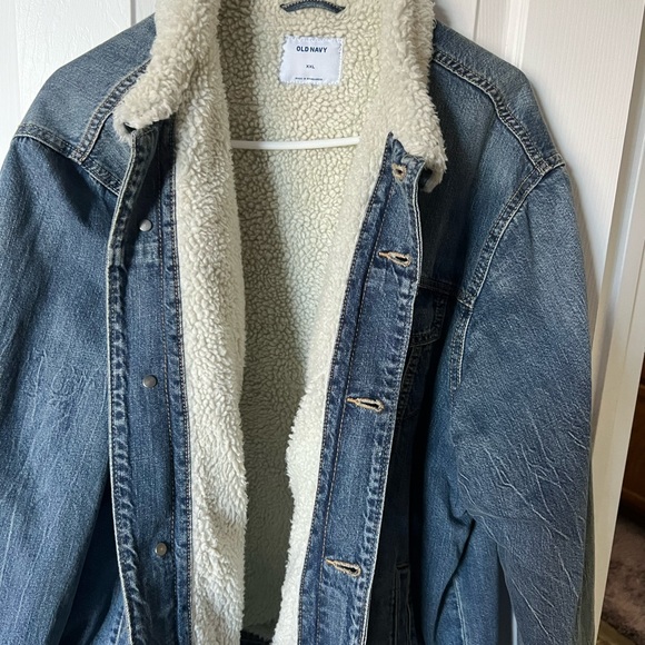 Old Navy Jackets & Coats Mens Old Navy Sherpa Lined Jean Jacket